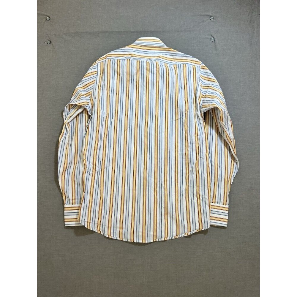 Hugo Boss Shirt Mens 38 15 Multicolor Striped Button Up Long Sleeve Regular Fit - Picture 4 of 9